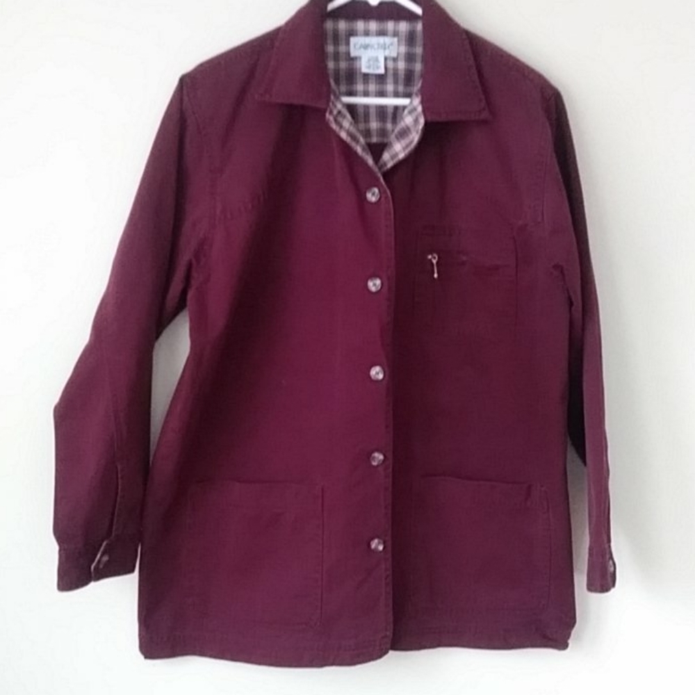 Cabin Creek Plaid Cotton Jacket Size Large